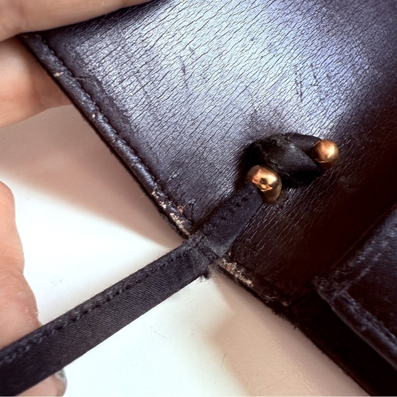 Vintage Givenchy Calfskin Satin Emblem Crossbody Black - Picture 11 of 16